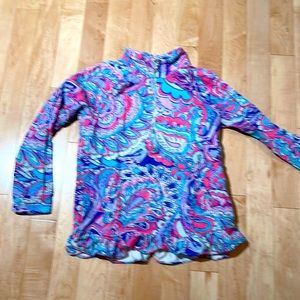 Lilly Pulitzer 1/4 zip size L GUC